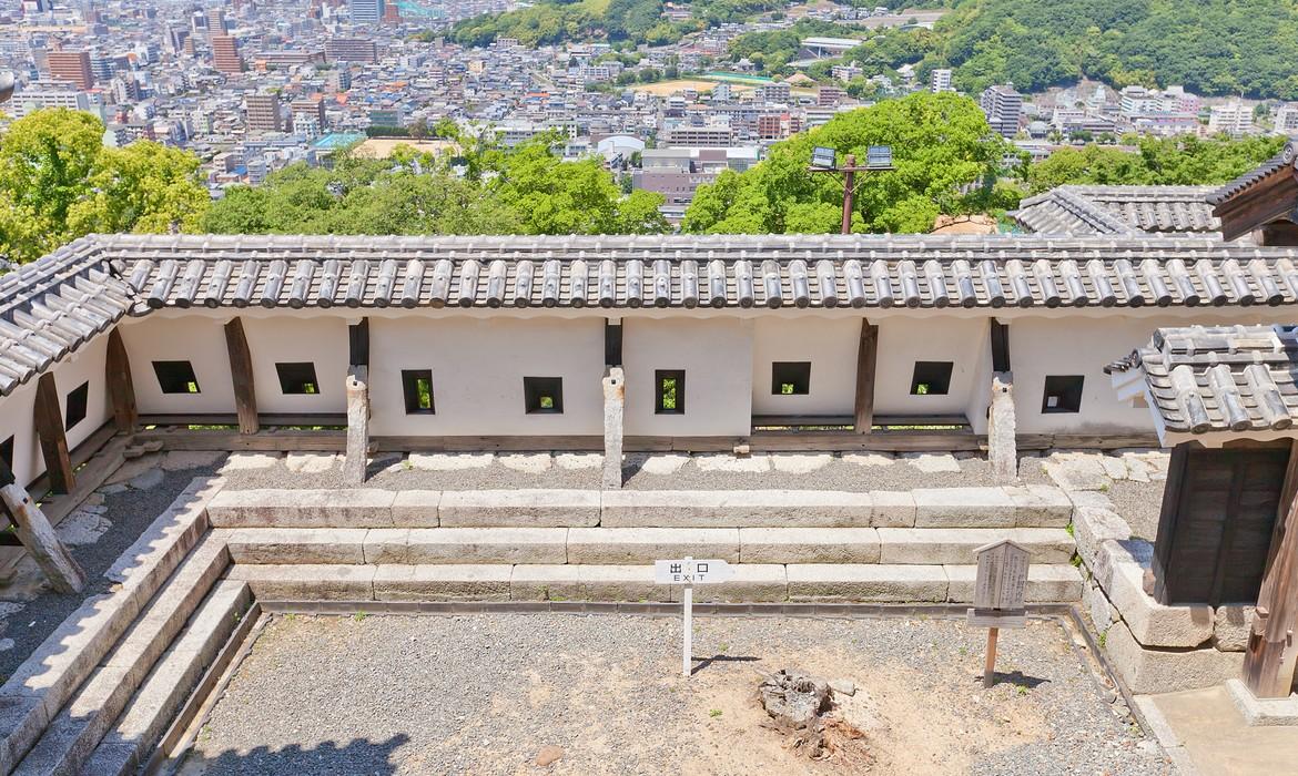 Inner wall of Shikiri Gate of Matsuyama castle
