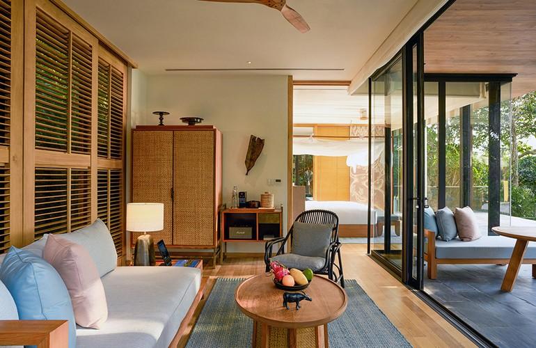 Pool Villa Suite Living Room, Six Senses Krabey Island