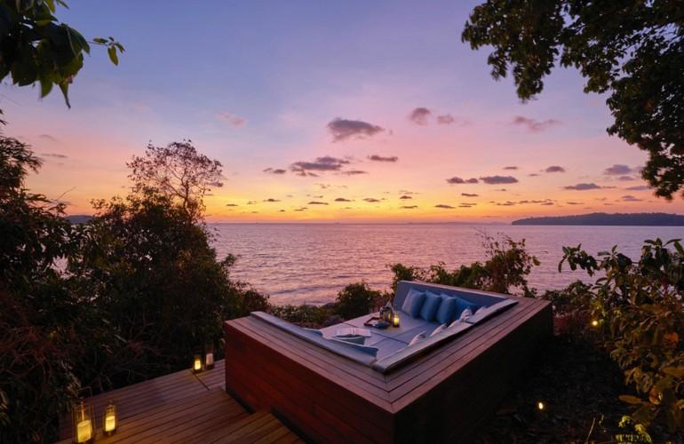 Private Sundeck at Ocean Pool Villa, Six Senses Krabey Island